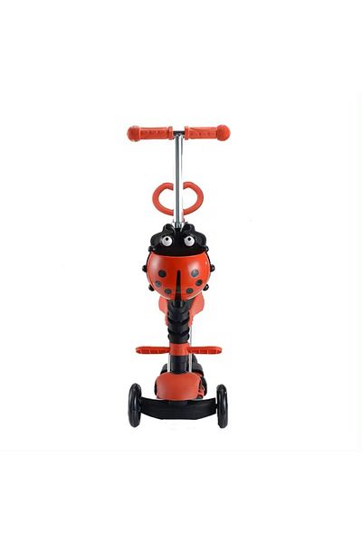 OEM Arvada Ultra Safe 5 In 1 Children's Scooter Wdks020, 1-3 Years, Light-up Wheels, Ladybug Decoration