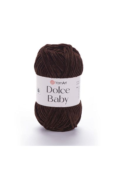 Yarnart Dolce Baby - Velvet, Baby Hand Knitting νήμα Σκούρο καφέ-775