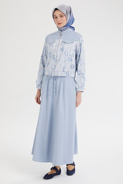 Armine Trend New Season Denim Detailed Skirted Double Suit 25DSB667 Modaayka