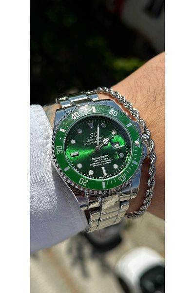Show Time Steel Men's Wristwatch (with Bracelet Gift)