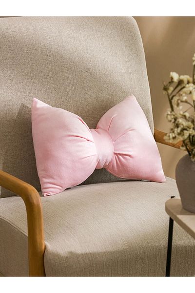 LC Waikiki Plush Cushion with Pink Bow Appearance 30x40 cm