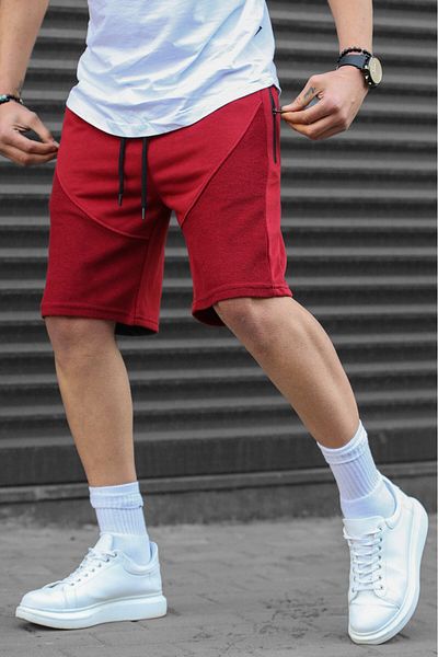 Madmext Claret Red Ανδρικό σορτς Capri Basic