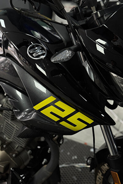 Banxtre ملصق لاصق أصفر نيون 125 متوافق مع جانبي Mondial Drift-L (يمين ويسار)