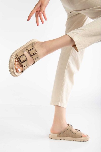 Valeriiastock New Season Troc Double Buckle Women's Slippers
