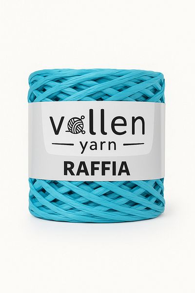 vollen yarn Premium 200gr Σχοινί Raffia, Σχοινί Raffia Χαρτί, Σχοινί Raffia, Σχοινί τσάντας, Σχοινί Supla, Raffia, Baby Blue