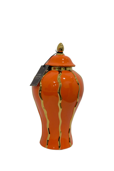 Lara Decor Turuncu Seramik Küp (K)