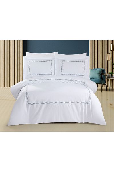 Capital Home Embroidered Double Personality 6-Piece Duvet Cover Set 100% Cotton