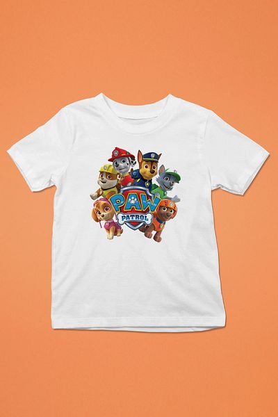 Store تي شيرت أبيض وأسود مطبوع بنمط زيت باو للأطفال