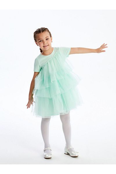 LC Waikiki Crew Neck Baby Girl Dress