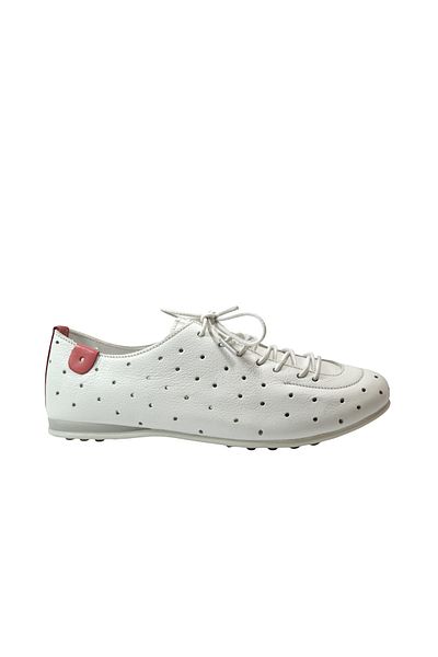 Onlo Ayakkabı Onlo Shoes Ma.034 Genuine Soft Leather White Rubber Laced Girls Shoes