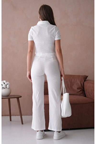 YILMAZBARMAZ women's double suit with flap pockets