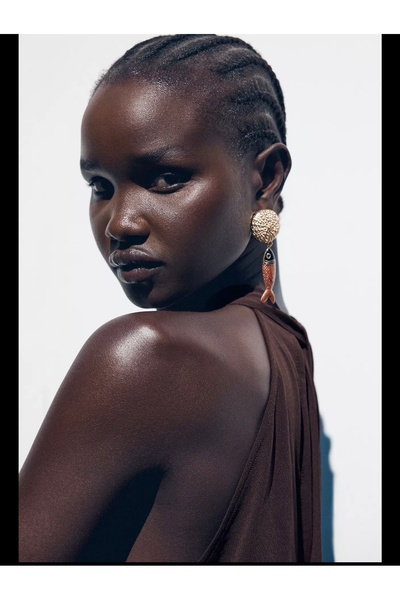 YENGEÇ Brand Model Fish Earrings