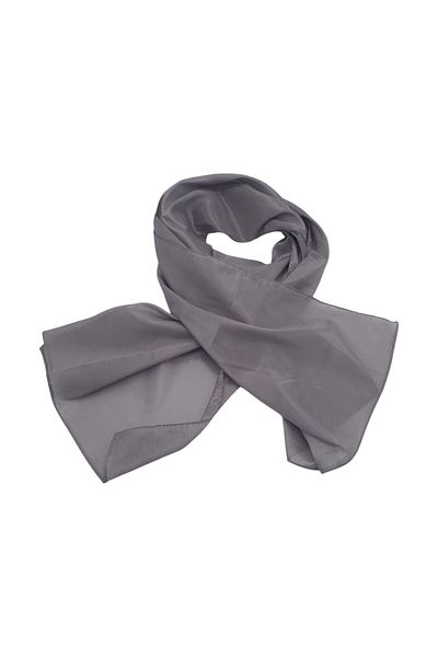 EVoStyle Esarfă din Matase 100%, Fină și versatilă, Culoare Gri Inchis, 45 cm x 155 cm
