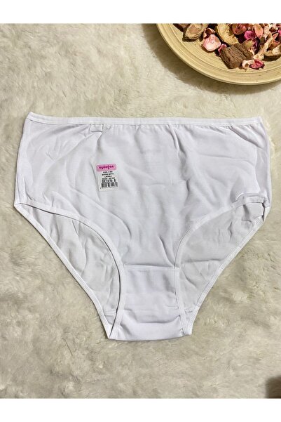 İltena White Color 3 Pieces Women's High Waist Lycra Bato Panties