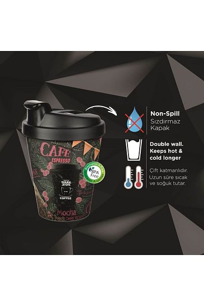 Skygo Coffee Glass - 400ml with Thermos - 13.5 oz