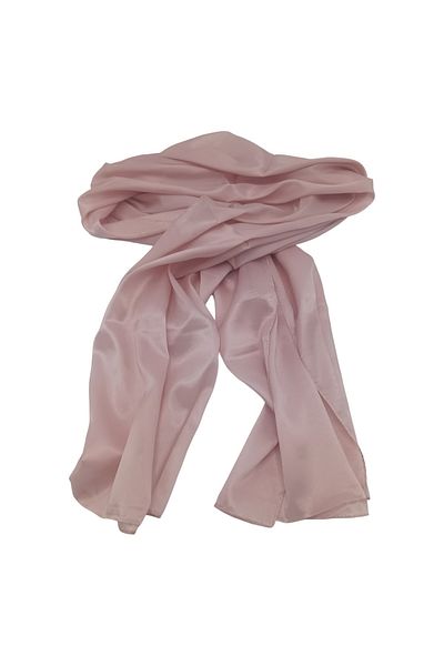 EVoStyle Esarfă din Matase 100%, Fină și versatilă, Culoare Roz Pudră, 45 cm x 155 cm