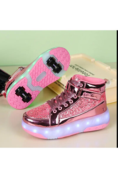 Yasee Özel Yapım LED Isikli tekerlekli şarj edilebilir kapanır tekerlekli