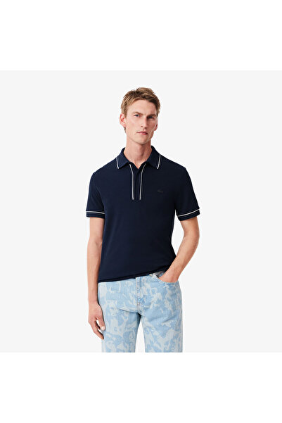 Lacoste Erkek Regular Fit Organik Pamuk Lacivert Paris Polo