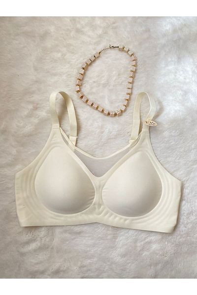 F.K Laser Cut Tulle Detail Laser Cut Bra