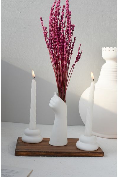 LALEZEN HOME ΒΑΣΙΛΙΚΟ ΧΕΙΡΟΥ 2 ΚΑΡΦΙΤΣΑ 2 ΛΕΥΚΑ ΚΕΡΙΑ (ΣΕΤ 5 ΤΕΜΑΧΙΩΝ)