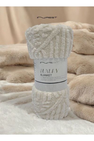 INREST Soft Blanket Luxurious Fur King Size 200x220 cm - Multi Color