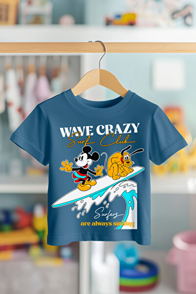 BookOrBook Surf Club Miki 100% pamuk Premium kvalitetna dečija majica (3-12 g...