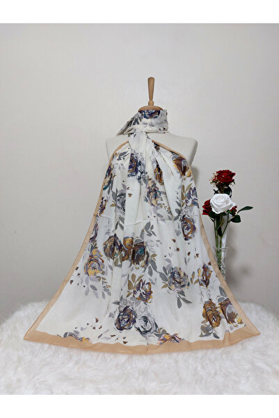 REMOMODA Μαλακό βαμβακερό σάλι με σχέδια