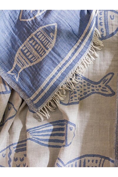 LC Waikiki LCW HOME Бавовняний пляжний рушник з принтом 70x150 см