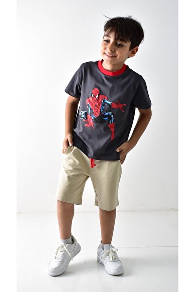 Banadamoda Boy's Printed T-shirt Shorts Set