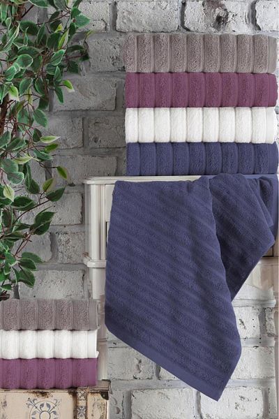 Wovna Jacquard 4-Pack 50X90 Hand Towels Monna V2 Dried Rose