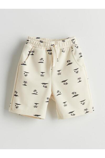 LC Waikiki Printed Boy's T-Shirt and Shorts 2-Piece (S5)