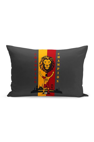 Bertille Home Copil Bebeluș Galben Roșu Fan Fotbal Seria Husă de pernă (Husă de pernă)
