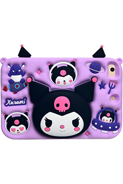 Deppo Trend Samsung Galaxy Tab A9 Compatible Case Figured Standable Hanging Protective Silicone Tablet Back Cover