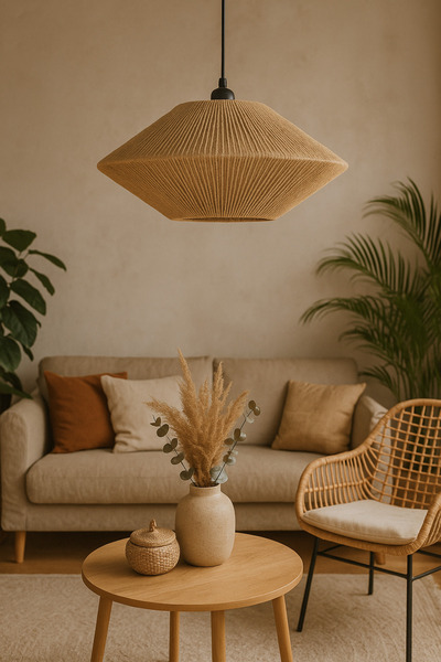 EACHTOME Bohem avize rustik avize sarkıt aydınlatma iskandinav avize doğal avize