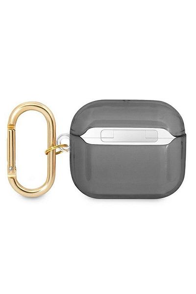 REDz Accessories Guess Protective Case for Apple AirPods 3, GUA3HHTSK, Strap Collection, Black