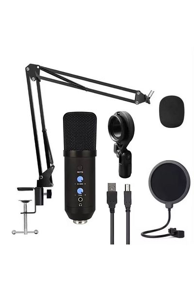 Onda Onda LRu700 Professional Studio Condenser Microphone, adjustable boom, Dynamic range: 117db,