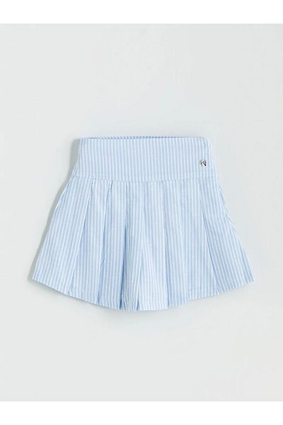 LC Waikiki Lcw kids blue pleated girl's shorts skirt