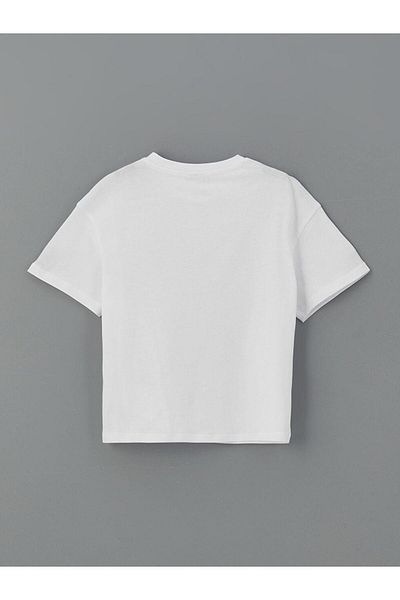 LC Waikiki Crew Neck Printed Girl's T-Shirt (S5)