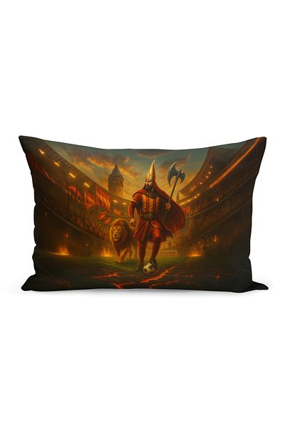 Bertille Home Copil Bebeluș Galben Roșu Fan Fotbal Seria Husă de pernă (Husă de pernă)