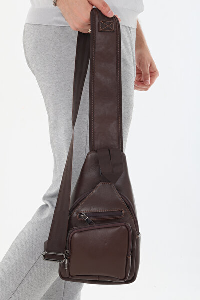 Erzeno Leather Bodybag Chest Bag / Messenger Bag / Cross Chest Bag / Single Arm Backpack