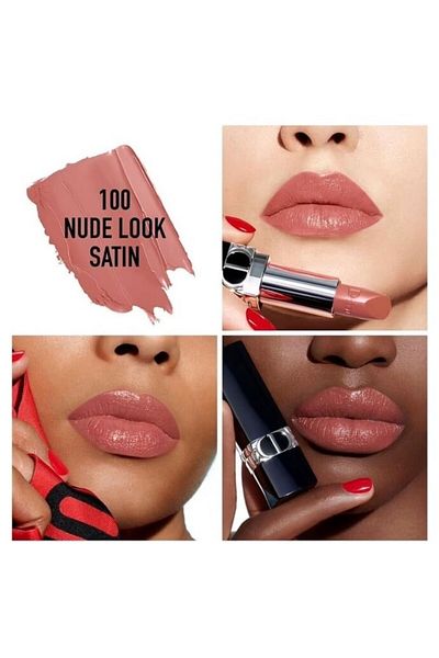 Christian Dior Rouge Couture Lipstick #100 NUDE LOOK Satin
