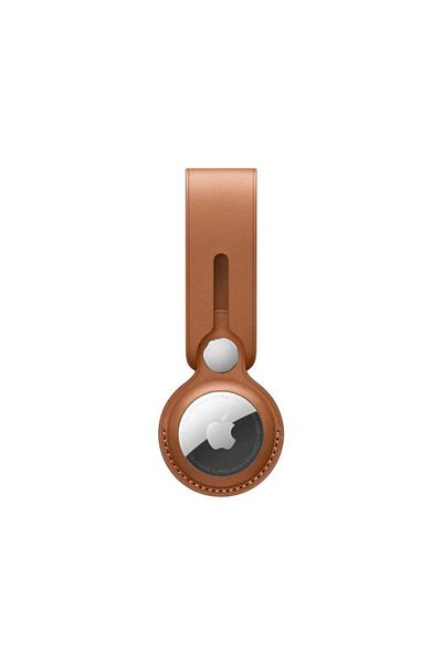 REDz Accessories Case for Apple Airtag, Keychain Type, Leather, Brown