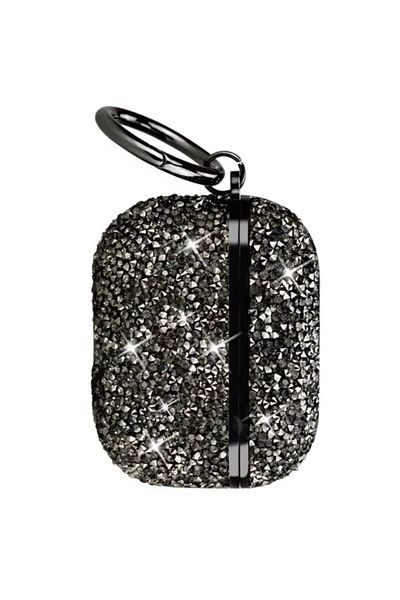 REDz Accessories Case For Apple Airpods Pro, Full Protection, Carabiner, Black