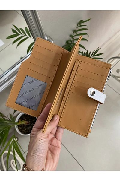 Just Polo Vegan Wallet with Multiple Compartments