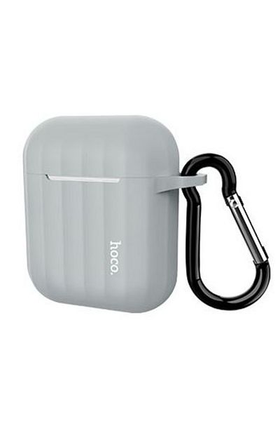 REDz Accessories Hoco Wb10 Case, For Apple, For Apple Airpods 1/2, Silicone, Gray
