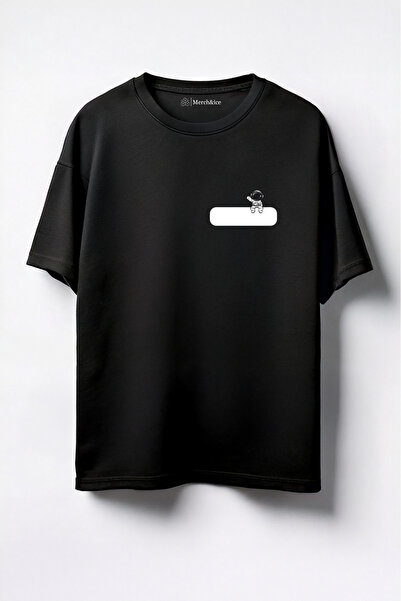 Merch&ice Zdravo, astronaut Štampano unisex Oversize kroj T-shirt