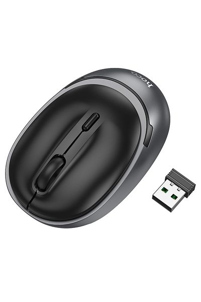 REDz Accessories Hoco GM34 Mouse, Dual 2.4G and Bluetooth Connection, Adjustable DPI, Business Mouse, Black
