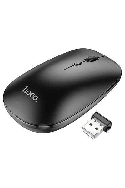 REDz Accessories Hoco GM15 Art Mouse, Dual 2.4G and Bluetooth Connection, Adjustable DPI, Business Mouse, Black