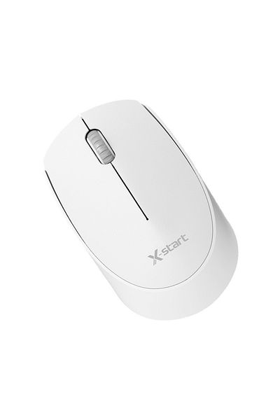 REDz Accessories X-START YPX042 Mouse, 2.4G Connection, USB, 1000 DPI, Ergonomic and Portable, White