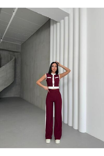 fhk atelier Zero Sleeve Stripe Bottom Top Set